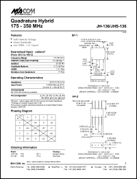 datasheet for JH-136 by M/A-COM - manufacturer of RF
