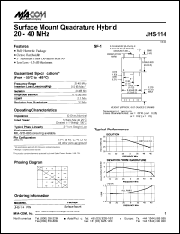 datasheet for JHS-114 by M/A-COM - manufacturer of RF