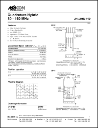 datasheet for JHS-119 by M/A-COM - manufacturer of RF