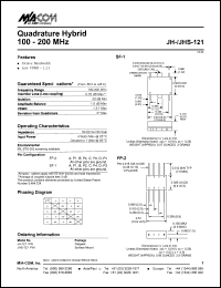 datasheet for JH-121 by M/A-COM - manufacturer of RF
