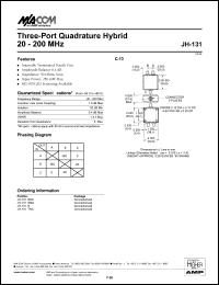 datasheet for JH-131BNC by M/A-COM - manufacturer of RF
