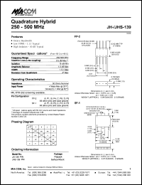 datasheet for JH-139 by M/A-COM - manufacturer of RF