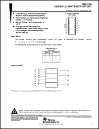 datasheet for 74AC11032D by Texas Instruments