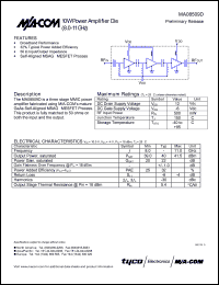 datasheet for MA08509D by M/A-COM - manufacturer of RF