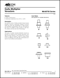 datasheet for MA48706C by M/A-COM - manufacturer of RF