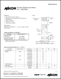 datasheet for MD20-0016-S by M/A-COM - manufacturer of RF