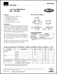 datasheet for MD54-0005 by M/A-COM - manufacturer of RF