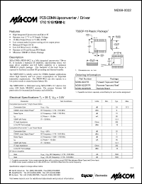 datasheet for MD59-0022RTR by M/A-COM - manufacturer of RF