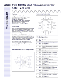 datasheet for MD59-0049 by M/A-COM - manufacturer of RF