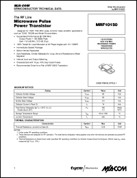 datasheet for MRF10150 by M/A-COM - manufacturer of RF