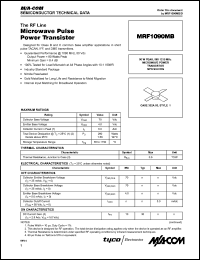 datasheet for MRF1090MB by M/A-COM - manufacturer of RF