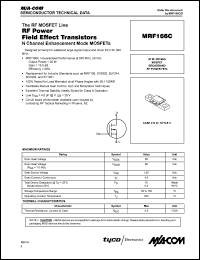 datasheet for MRF166C by M/A-COM - manufacturer of RF