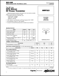 datasheet for MRF323 by M/A-COM - manufacturer of RF