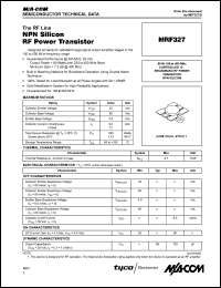 datasheet for MRF327 by M/A-COM - manufacturer of RF