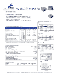 datasheet for SMPA38-2 by M/A-COM - manufacturer of RF