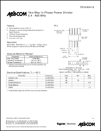 datasheet for PD10-0041-S by M/A-COM - manufacturer of RF