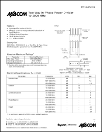 datasheet for PD10-0042-S by M/A-COM - manufacturer of RF