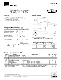 datasheet for PH0810-15 by M/A-COM - manufacturer of RF