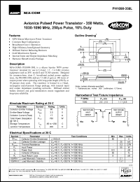 datasheet for PH1090-350L by M/A-COM - manufacturer of RF