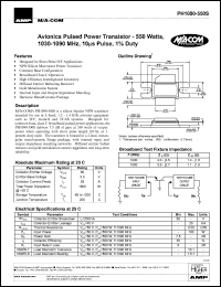 datasheet for PH1090-550S by M/A-COM - manufacturer of RF