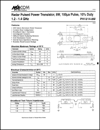 datasheet for PH1214-8M by M/A-COM - manufacturer of RF