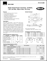 datasheet for PH1214-80M by M/A-COM - manufacturer of RF