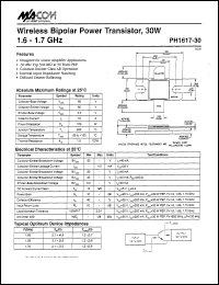 datasheet for PH1617-30 by M/A-COM - manufacturer of RF