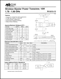 datasheet for PH1819-10 by M/A-COM - manufacturer of RF