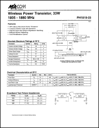 datasheet for PH1819-33 by M/A-COM - manufacturer of RF