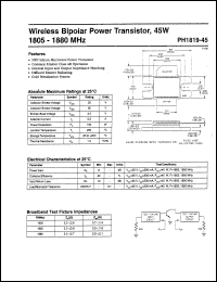 datasheet for PH1819-45 by M/A-COM - manufacturer of RF