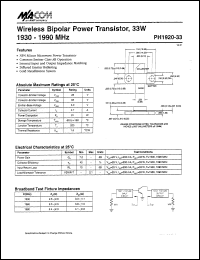 datasheet for PH1920-33 by M/A-COM - manufacturer of RF
