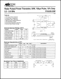datasheet for PH2226-50M by M/A-COM - manufacturer of RF