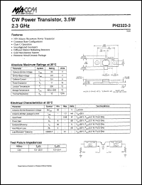 datasheet for PH2323-3 by M/A-COM - manufacturer of RF