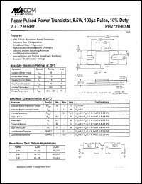 datasheet for PH2729-8.5M by M/A-COM - manufacturer of RF