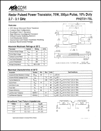 datasheet for PH2731-75L by M/A-COM - manufacturer of RF