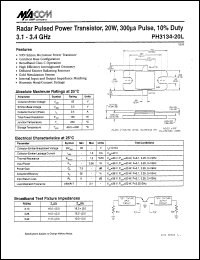 datasheet for PH3134-20L by M/A-COM - manufacturer of RF