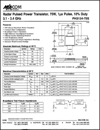 datasheet for PH3134-75S by M/A-COM - manufacturer of RF