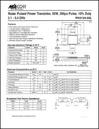 datasheet for PH3134-55L by M/A-COM - manufacturer of RF