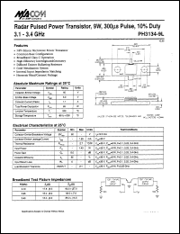 datasheet for PH3134-9L by M/A-COM - manufacturer of RF