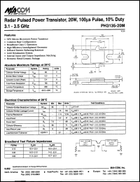 datasheet for PH3135-20M by M/A-COM - manufacturer of RF