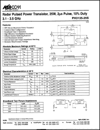 datasheet for PH3135-25S by M/A-COM - manufacturer of RF