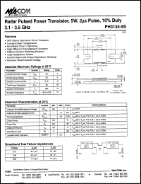 datasheet for PH3135-5S by M/A-COM - manufacturer of RF
