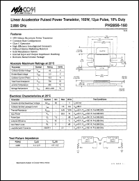 datasheet for PH2856-160 by M/A-COM - manufacturer of RF