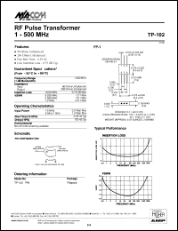 datasheet for TP-102 by M/A-COM - manufacturer of RF