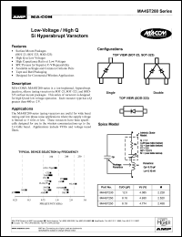datasheet for MA4ST230-287 by M/A-COM - manufacturer of RF