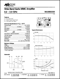 datasheet for MAAM02350 by M/A-COM - manufacturer of RF