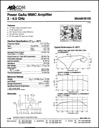 datasheet for MAAM26100 by M/A-COM - manufacturer of RF