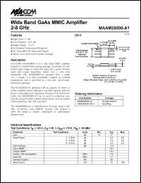datasheet for MAAM28000-A1G by M/A-COM - manufacturer of RF