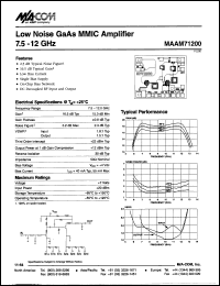 datasheet for MAAM71200 by M/A-COM - manufacturer of RF