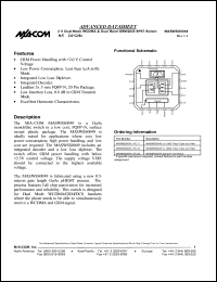 datasheet for MASWSS0049-XFLT1 by M/A-COM - manufacturer of RF
